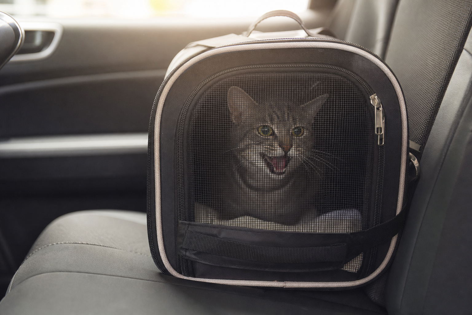 Gato que mia no transporte: o bizu da caixa