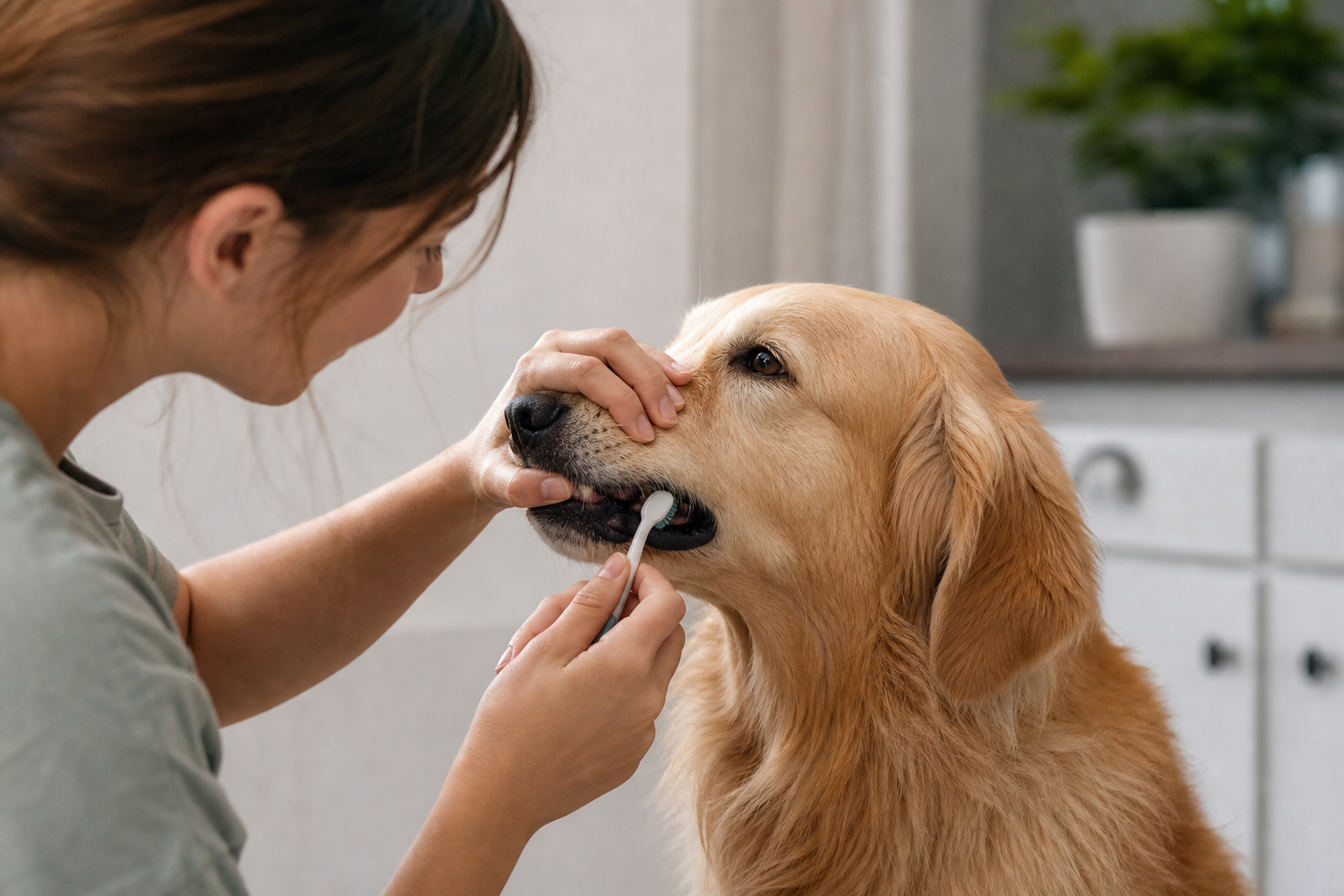 Dentes limpos sem briga: o bizu da escovação canina