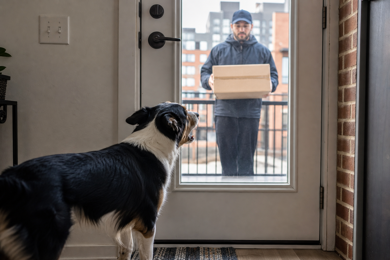 Cão late para entrega: o bizu do porteiro peludo