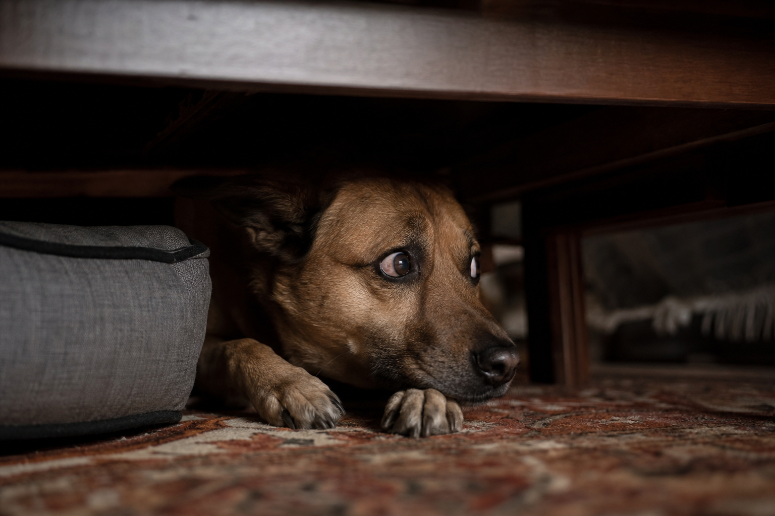 Cão com medo de fogos: o bizu do plano antecipado