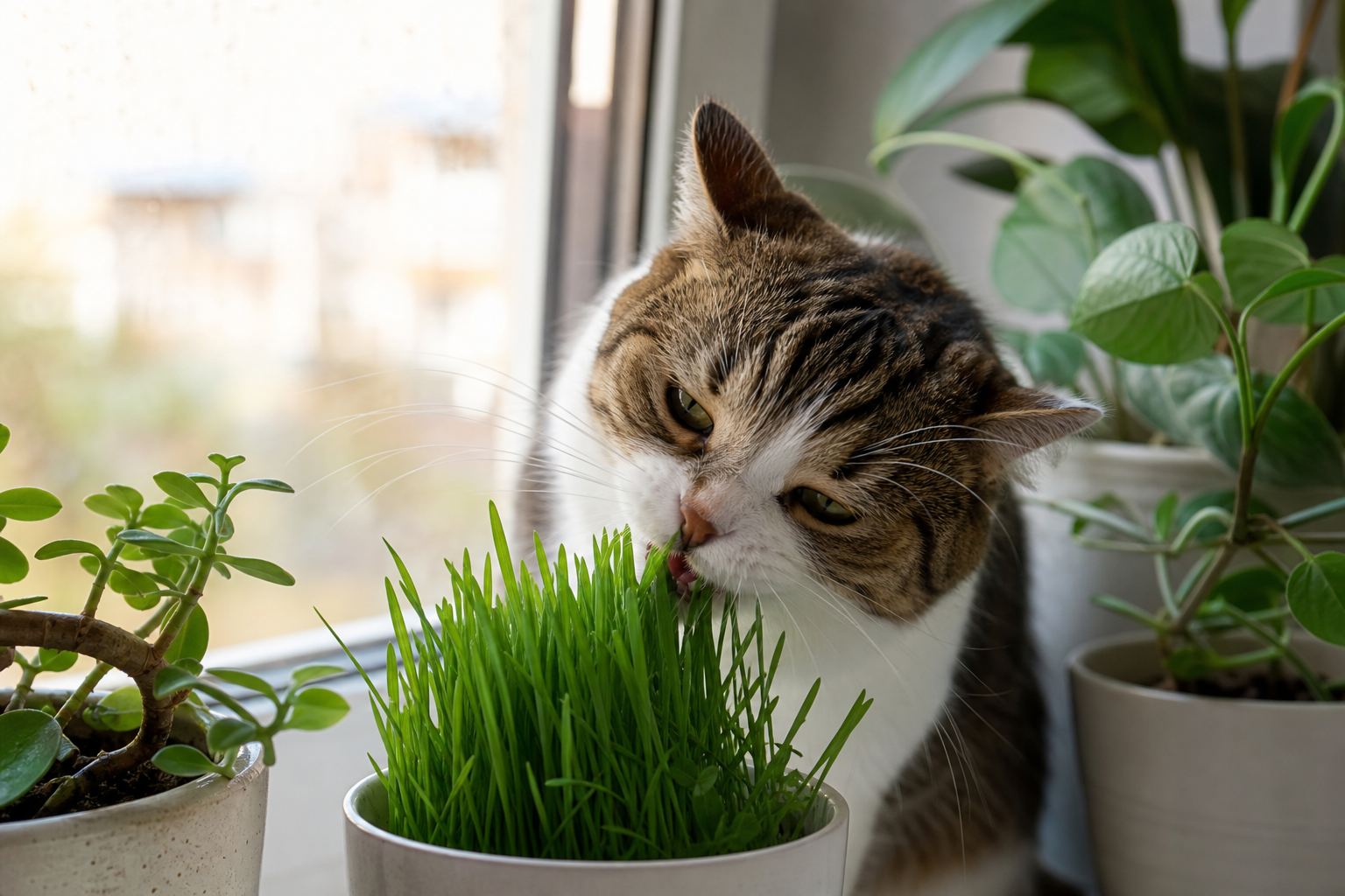Gato que come planta: o bizu do vaso seguro
