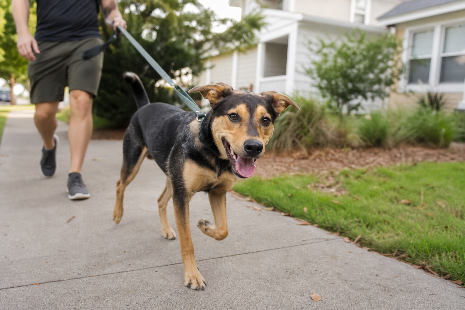 Cão que puxa só na volta: o bizu do caminho de casa